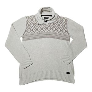 Outpost Makers Knit Metal Clasp Collar Grandpa Sweater Men’s Large